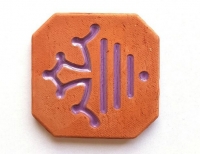 Magnet nouveau logo Région Occitanie émaillé violet